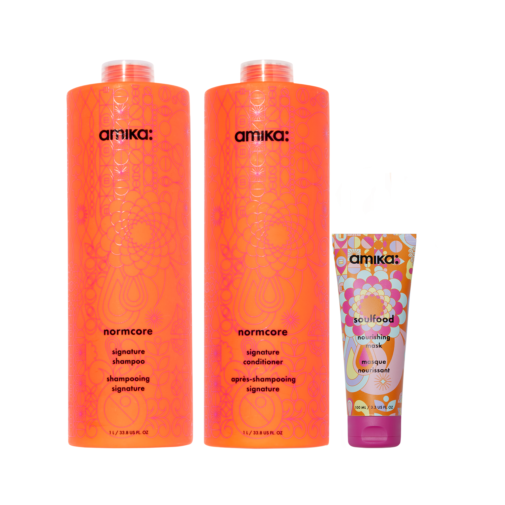 super-sized signature set | normcore shampoo and conditioner + soulfood mask