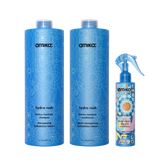 super-sized hydration set | hydro rush intense moisture shampoo, conditioner + leave-in conditioner