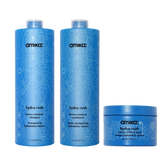 super-sized hydration set | hydro rush intense moisture shampoo, conditioner + hair mask with hyaluronic acid