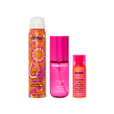 refresh, prep + mist set | amika:aura hair + body mist, perk up plus dry shampoo, superfruit star styling oil