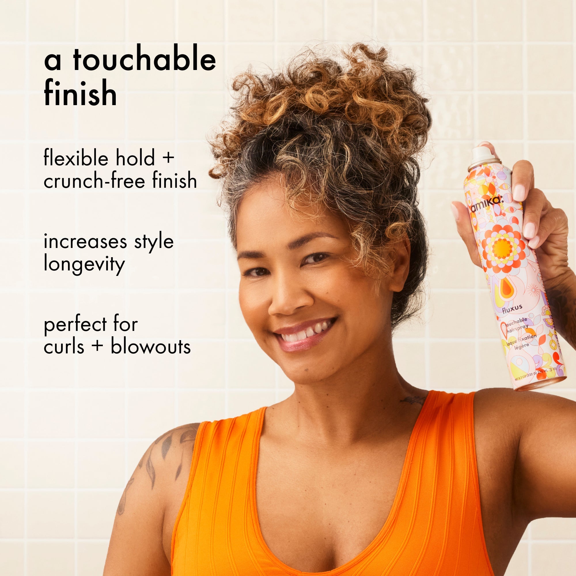 fluxus | touchable + flexible hold hairspray