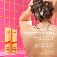 super-sized frizz fighters set | anti-frizz shampoo, conditioner + treatment