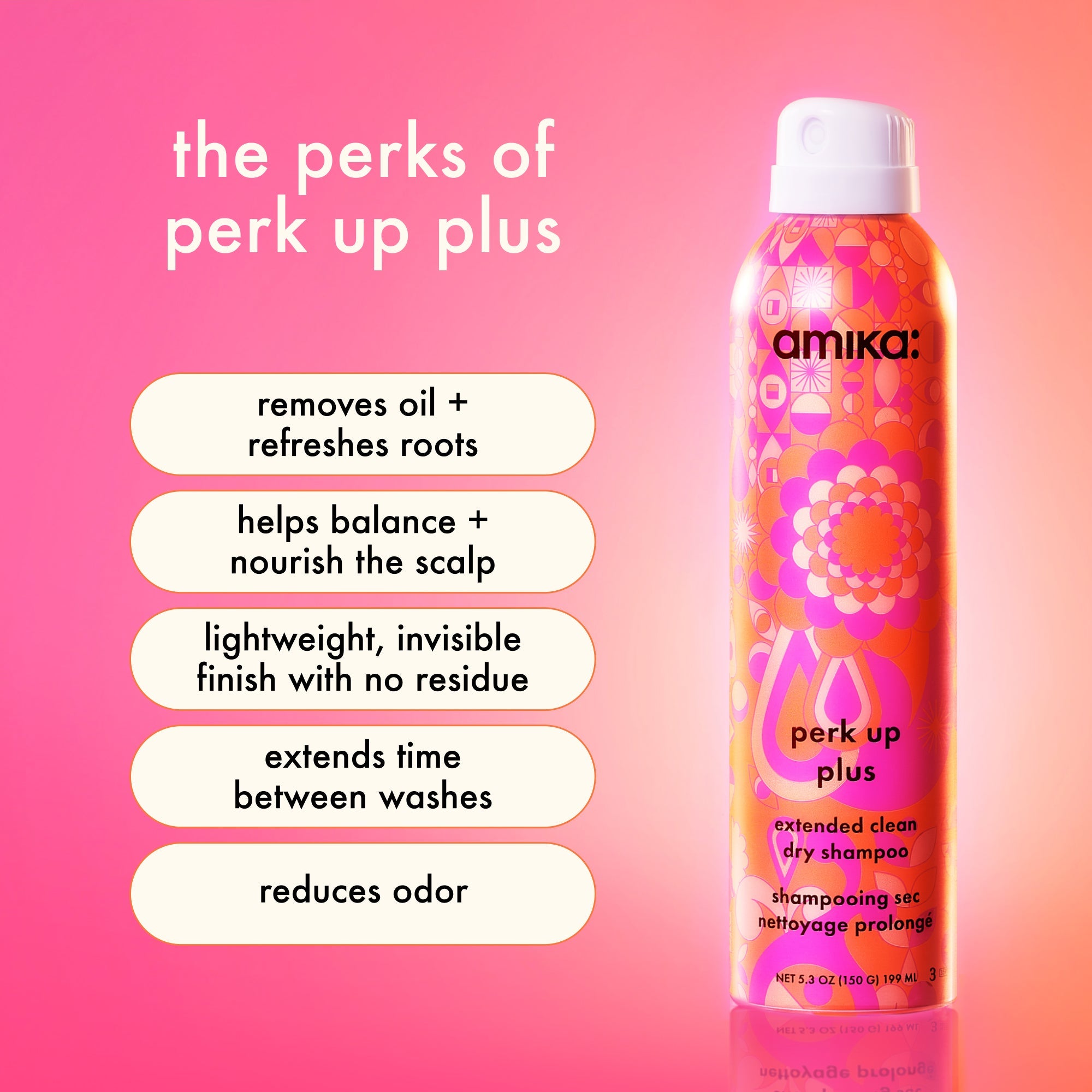 refresh, prep + mist set |  amika:aura hair + body mist, perk up plus dry shampoo, superfruit star styling oil