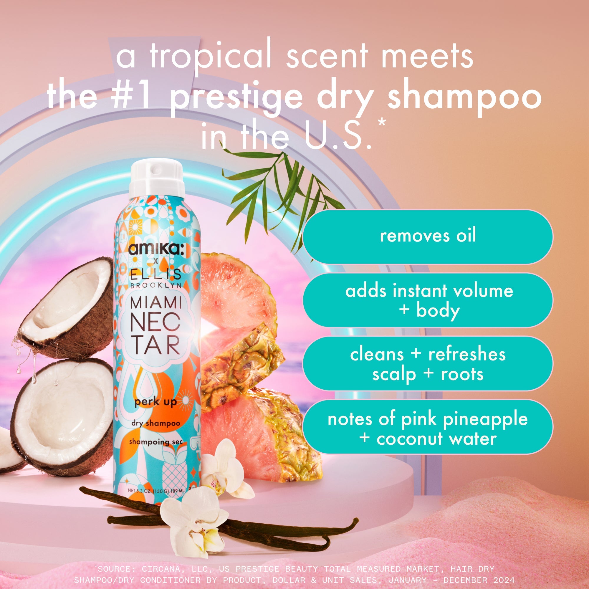 perk up dry shampoo paradise duo | limited-edition perk up x Ellis Brooklyn MIAMI NECTAR + signature scent perk up