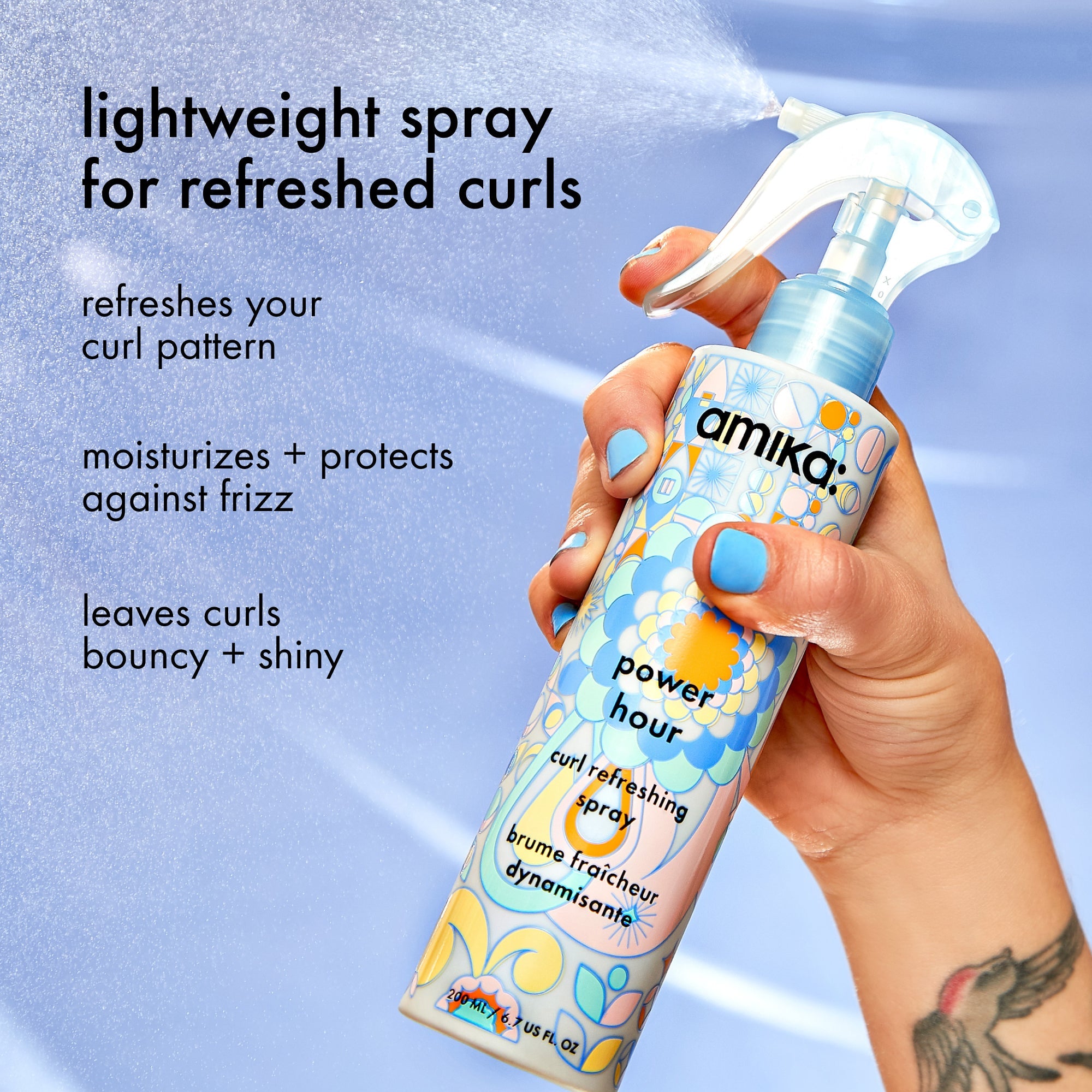 power hour | curl refreshing spray