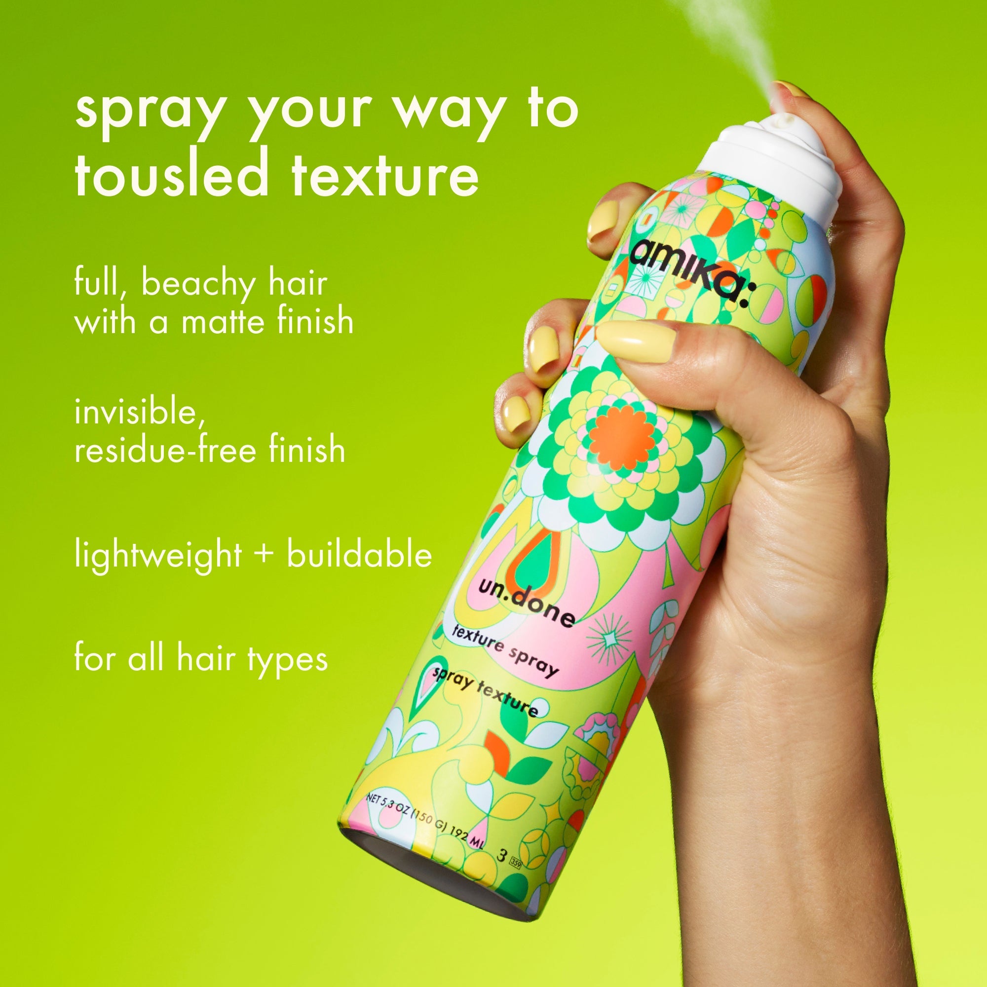 un.done | volume and matte texture spray