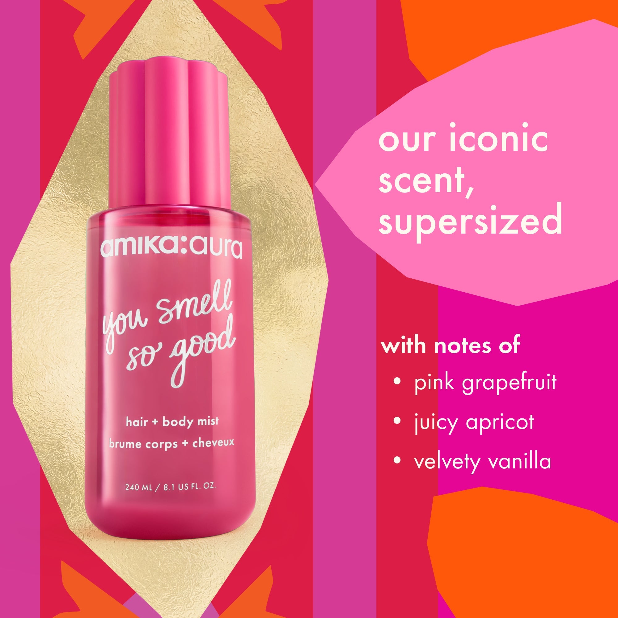 limited-edition amika:aura | hair + body mist