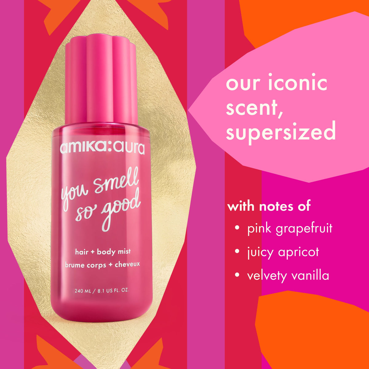 limited-edition amika:aura | hair + body mist