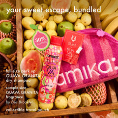 amika x Ellis Brooklyn | limited-edition perk up GUAVA GRANITA dry shampoo bundle set