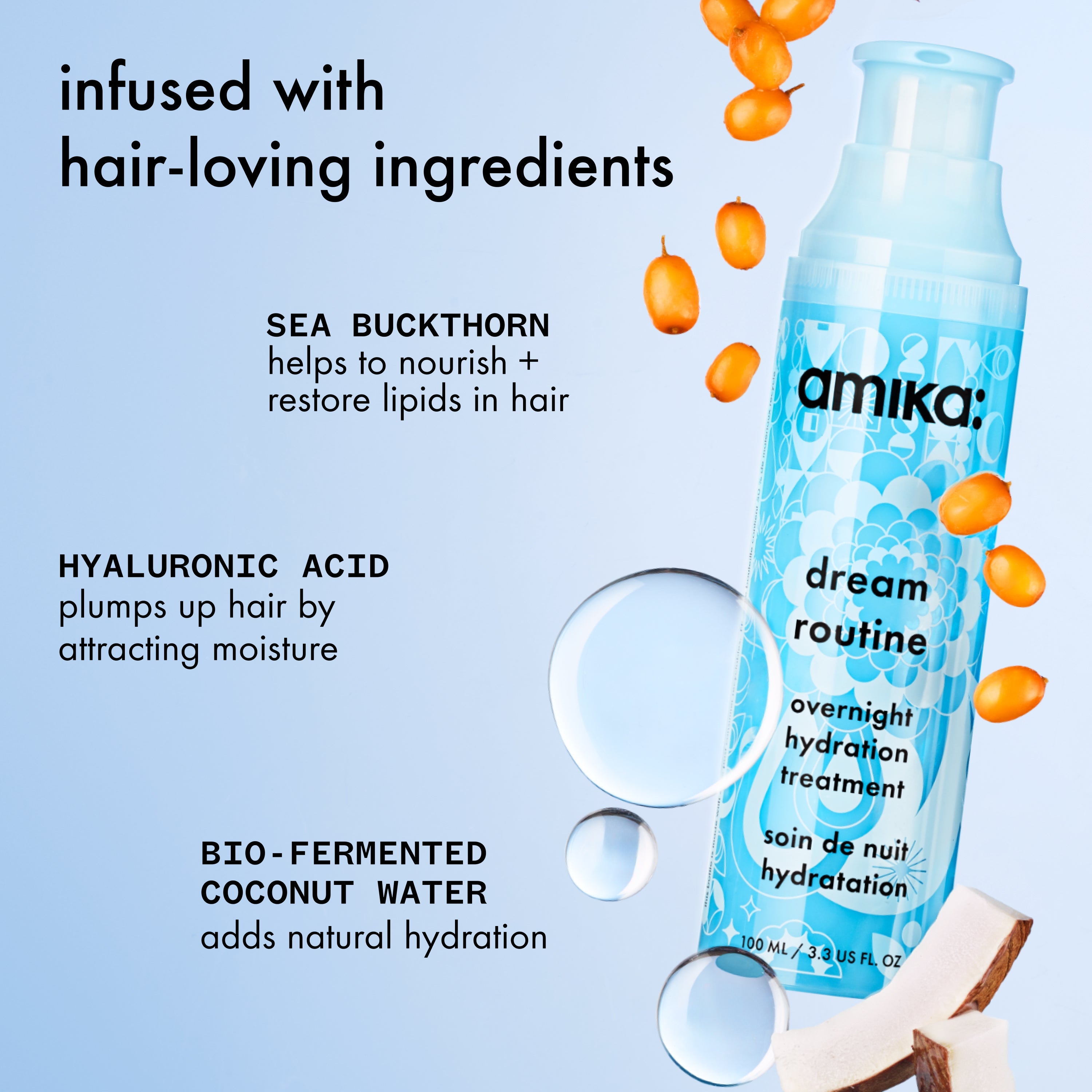 dream routine | overnight hydrating hair mask