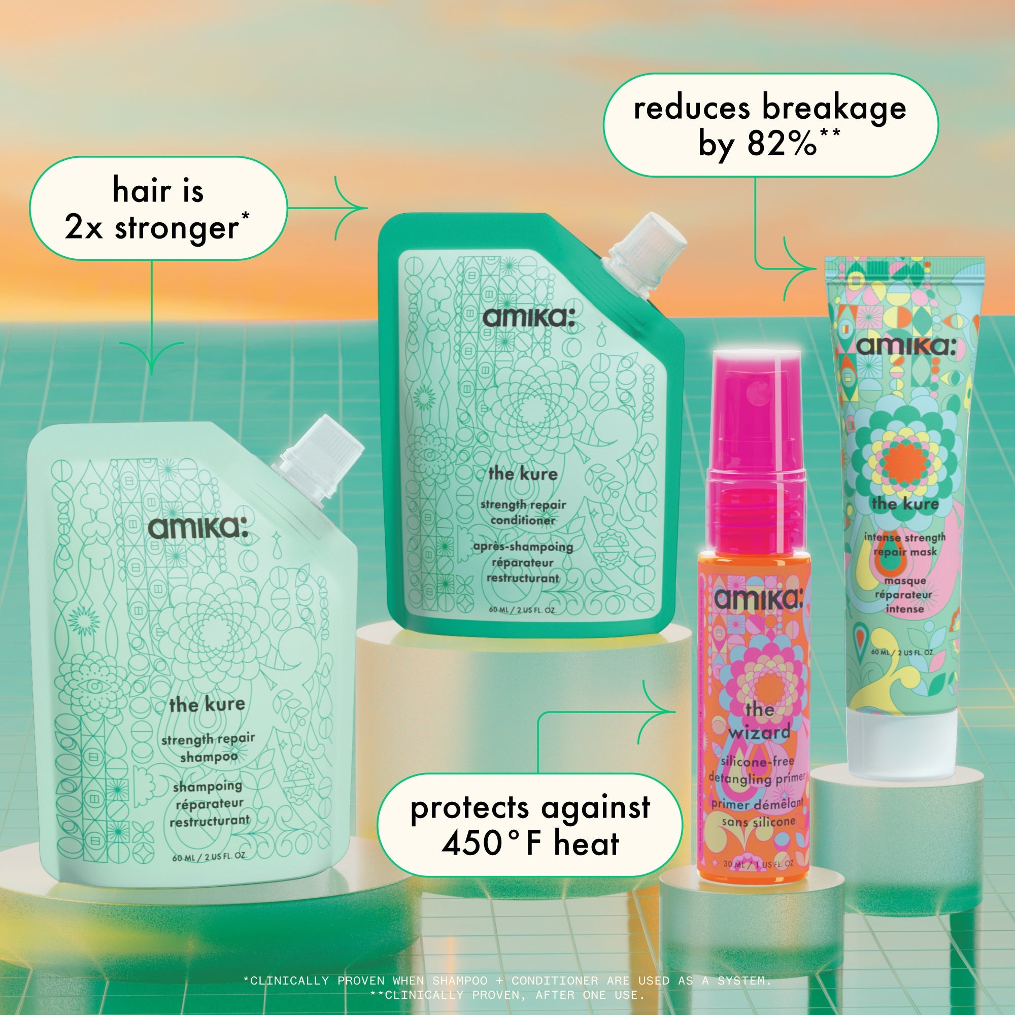 rescue team | hair routine trial set