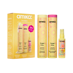 frizz fighters set | anti-frizz shampoo, conditioner + treatment