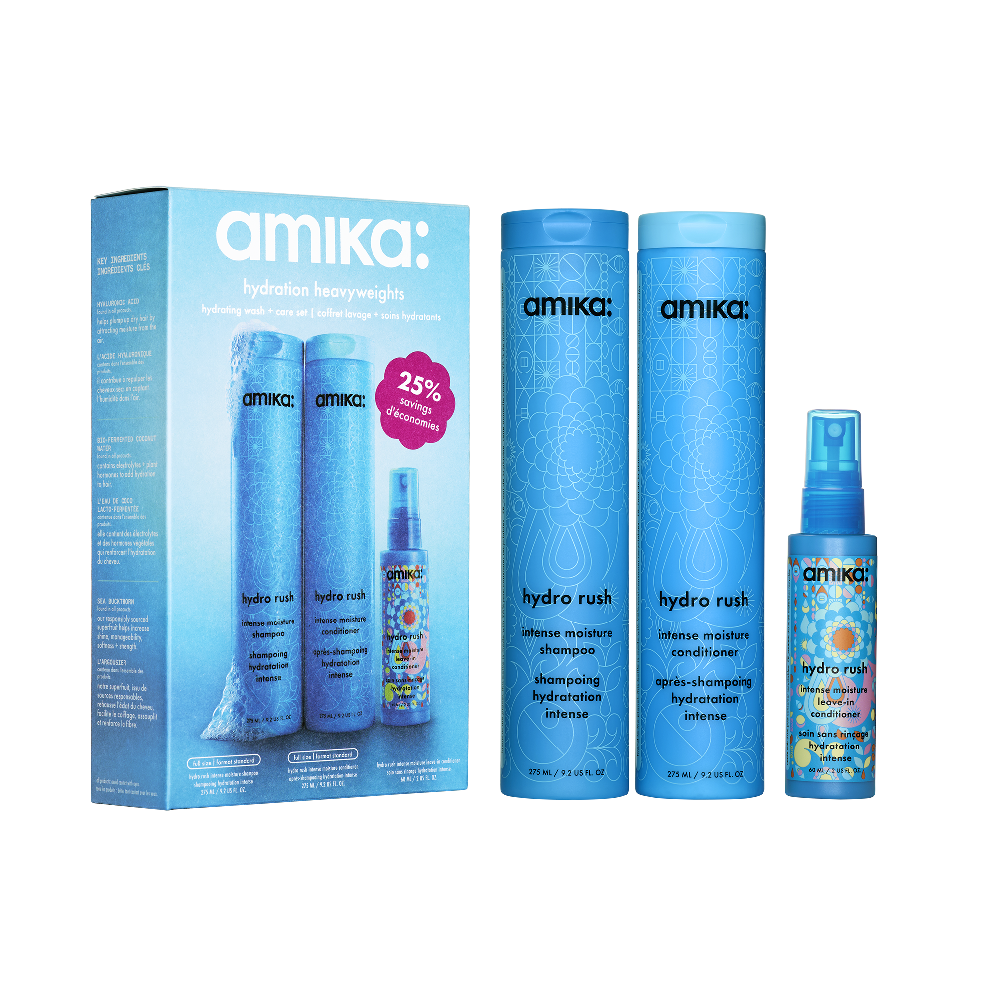 hydration heavyweights | hydrating wash + care set