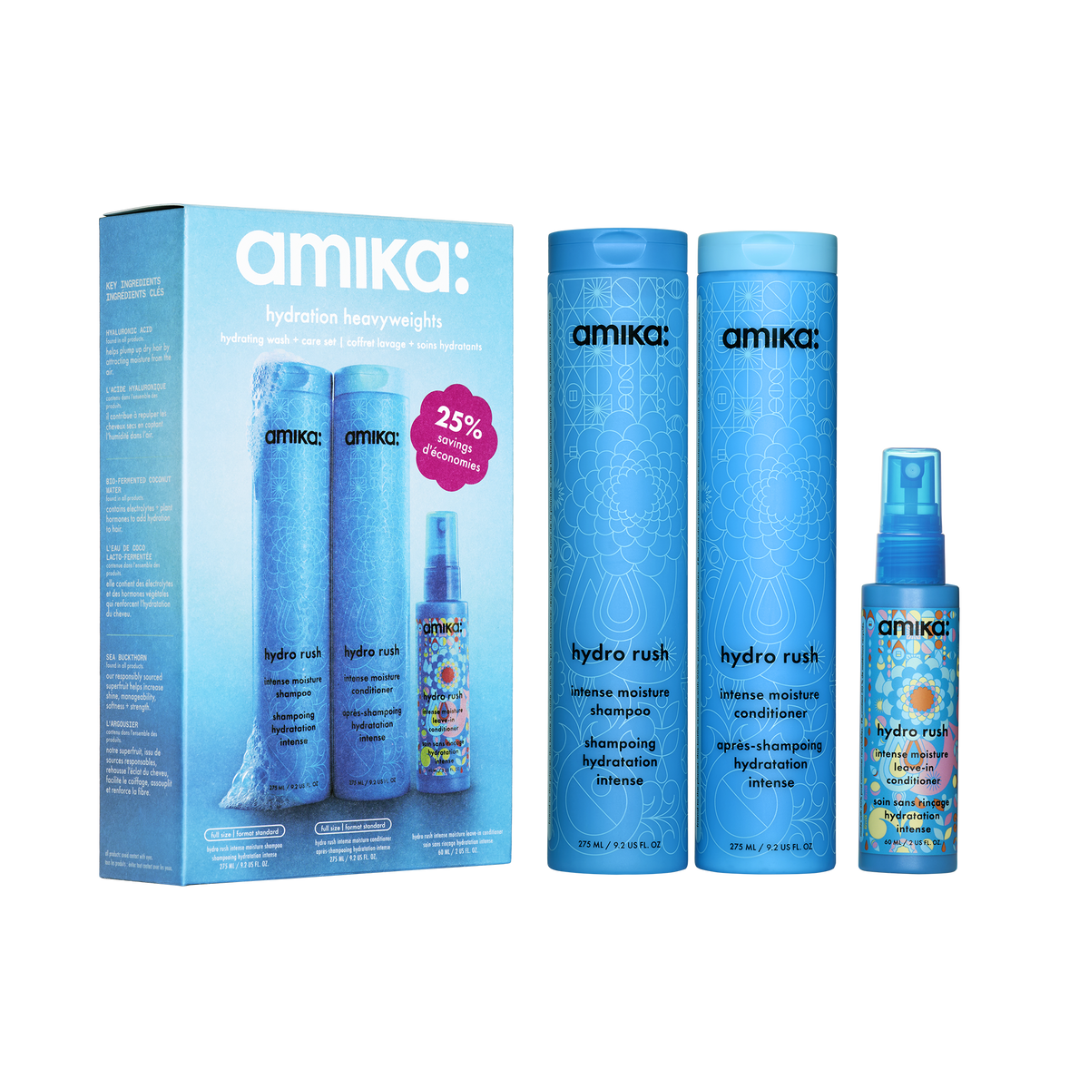 hydration heavyweights | hydrating wash + care set
