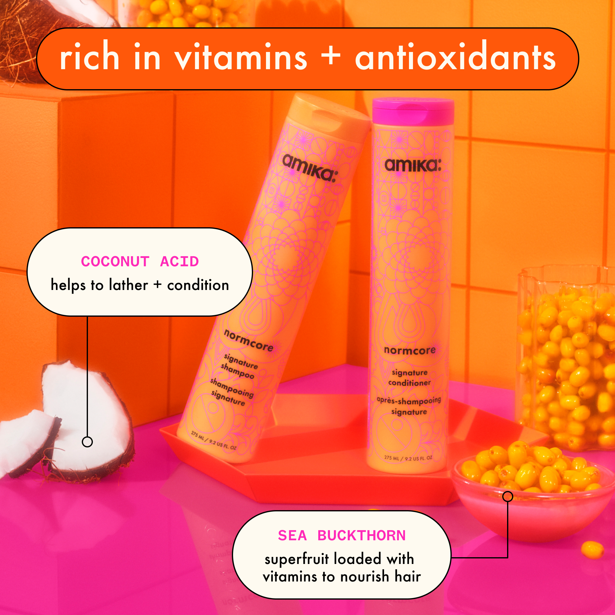 super-sized signature set | normcore nourishing shampoo + conditioner + the wizard detangling primer