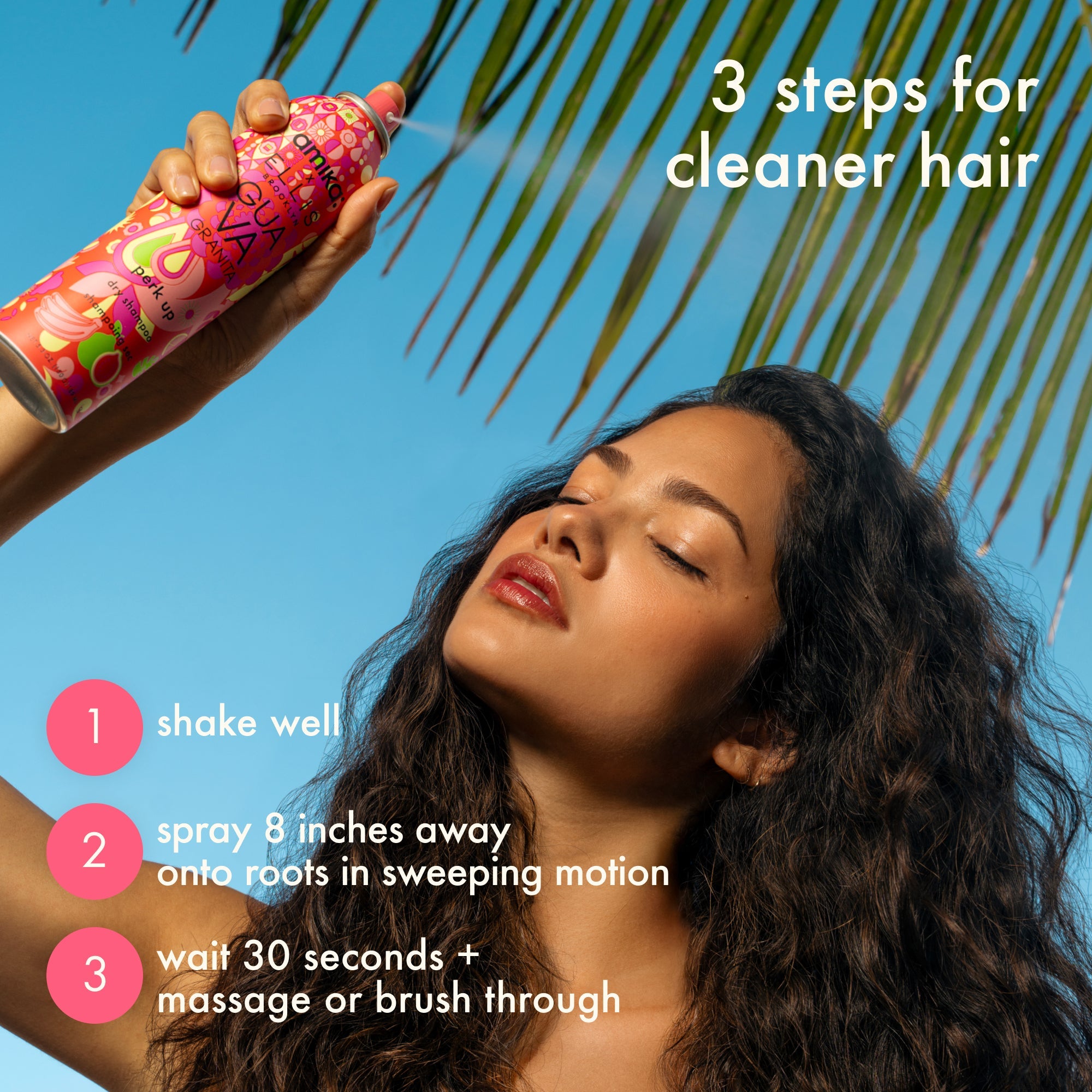 amika x Ellis Brooklyn | limited-edition perk up GUAVA GRANITA dry shampoo