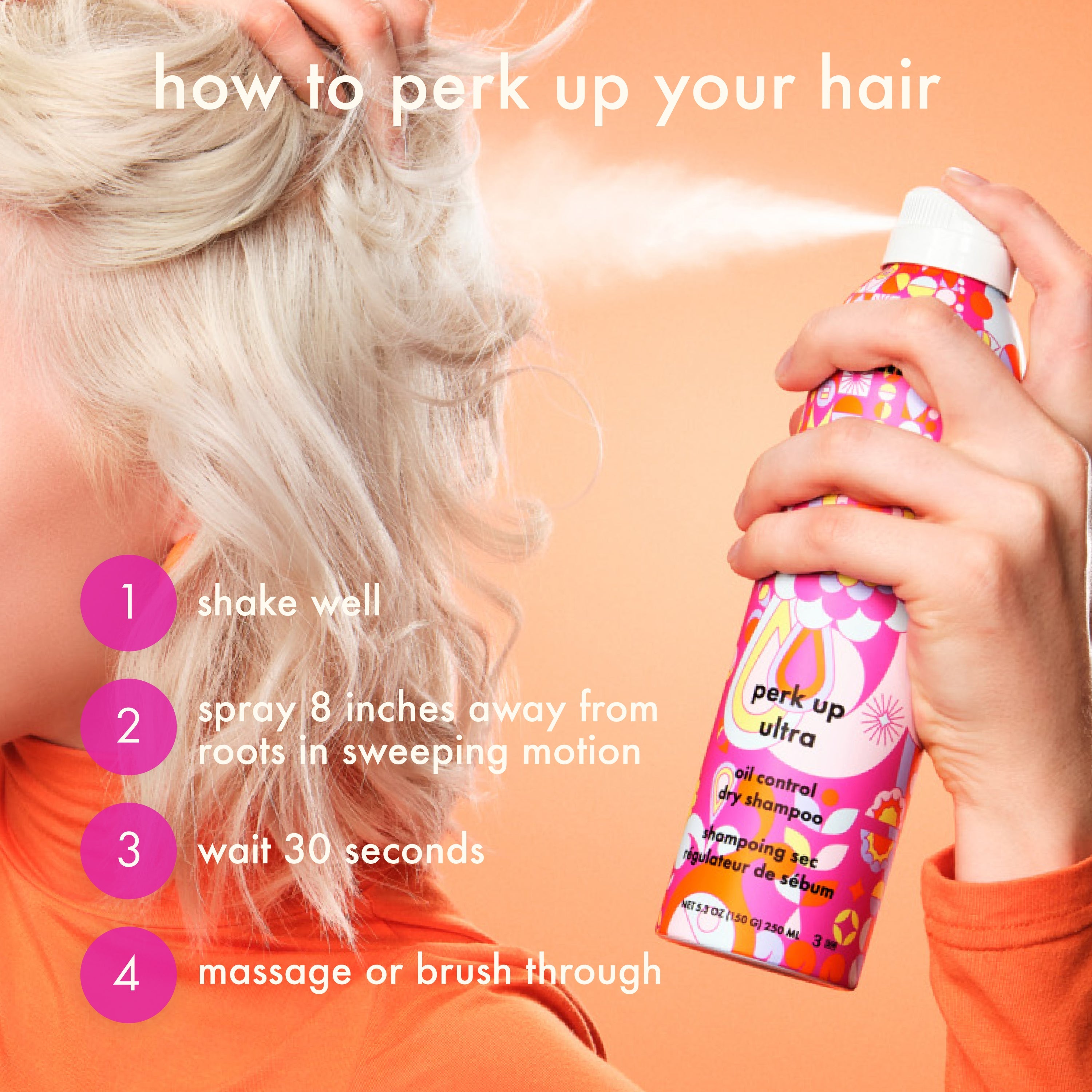 perk up ultra | oil control dry shampoo