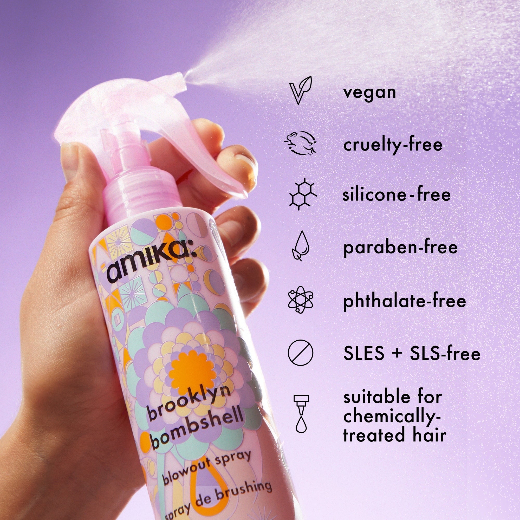 brooklyn bombshell | blowout + blow dry spray