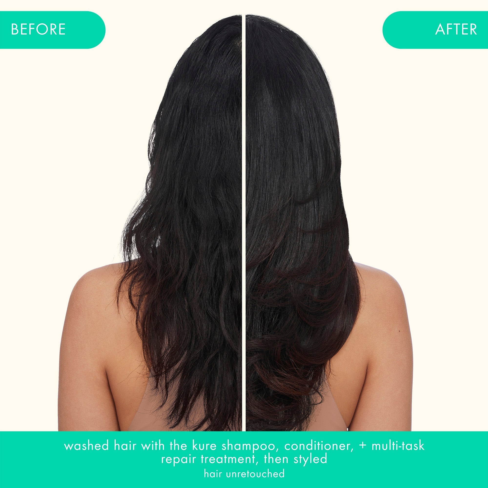 super-sized strength repair set | the kure shampoo, conditioner + multi-task treatment