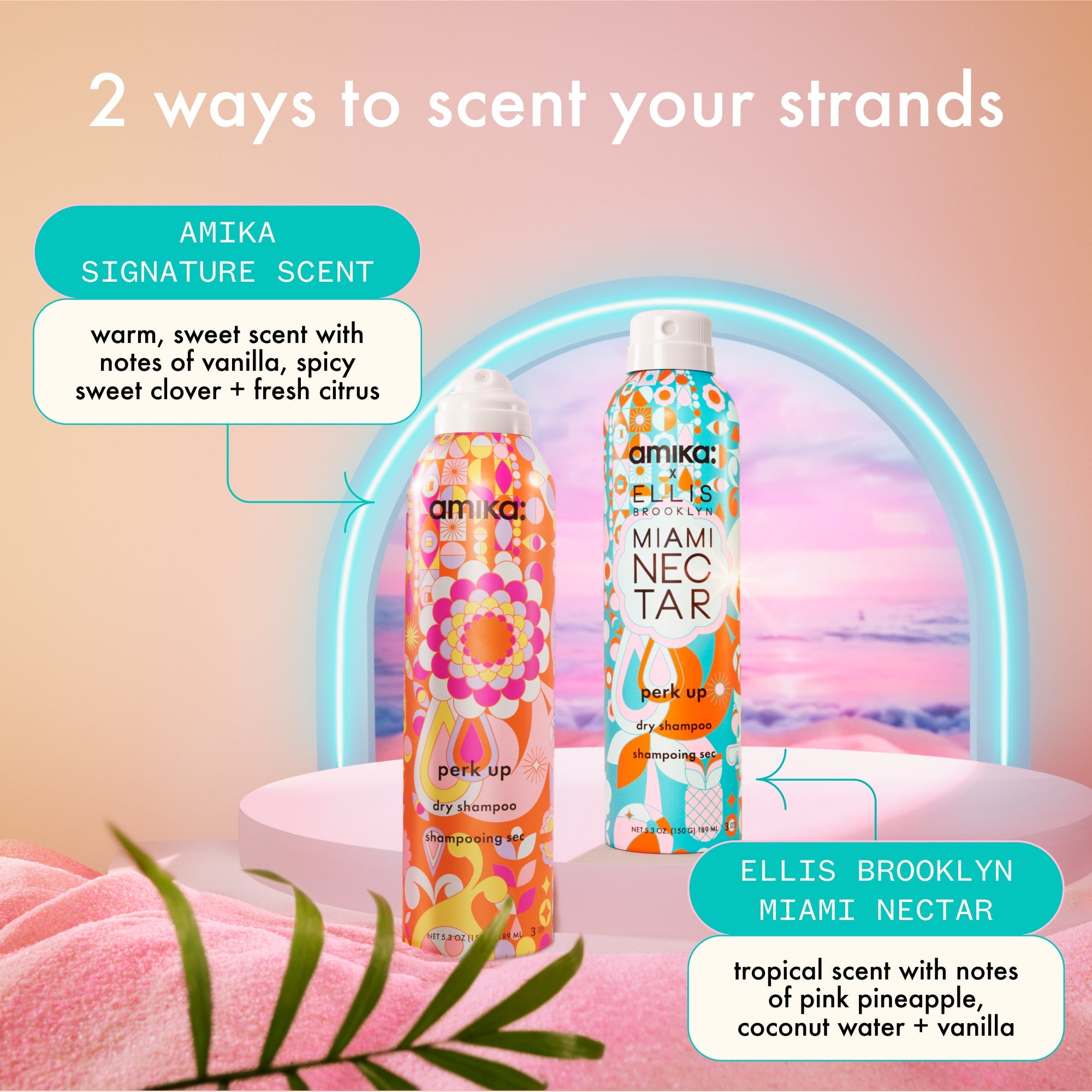 amika x Ellis Brooklyn dry shampoo | limited-edition perk up x MIAMI NECTAR fragrance