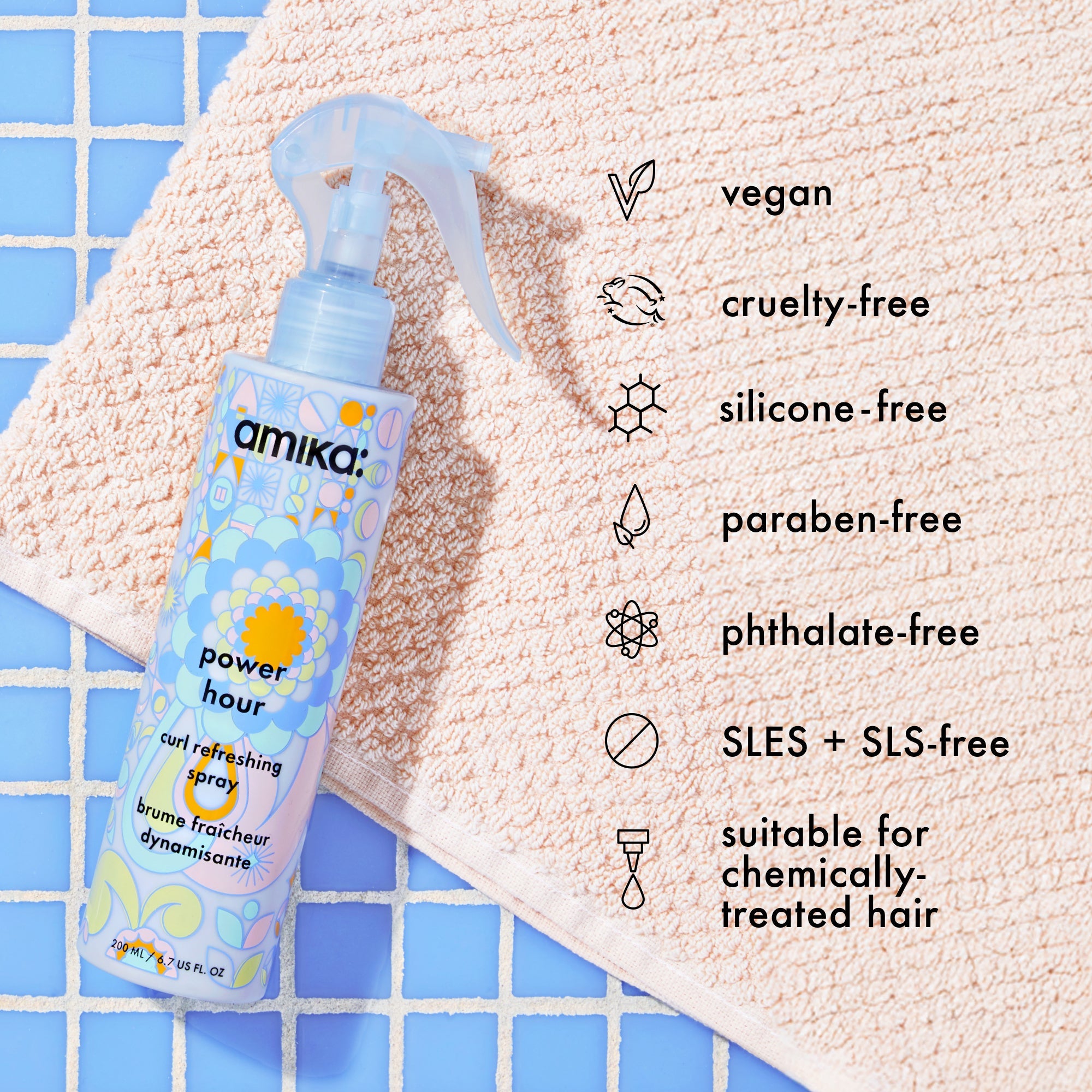 power hour | curl refreshing spray