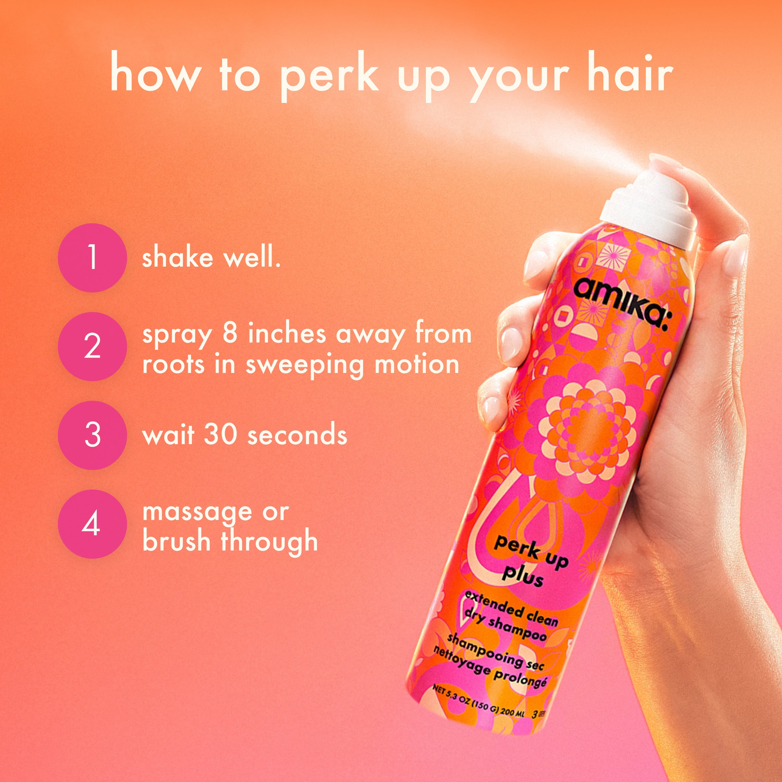 perk up plus | extended clean dry shampoo