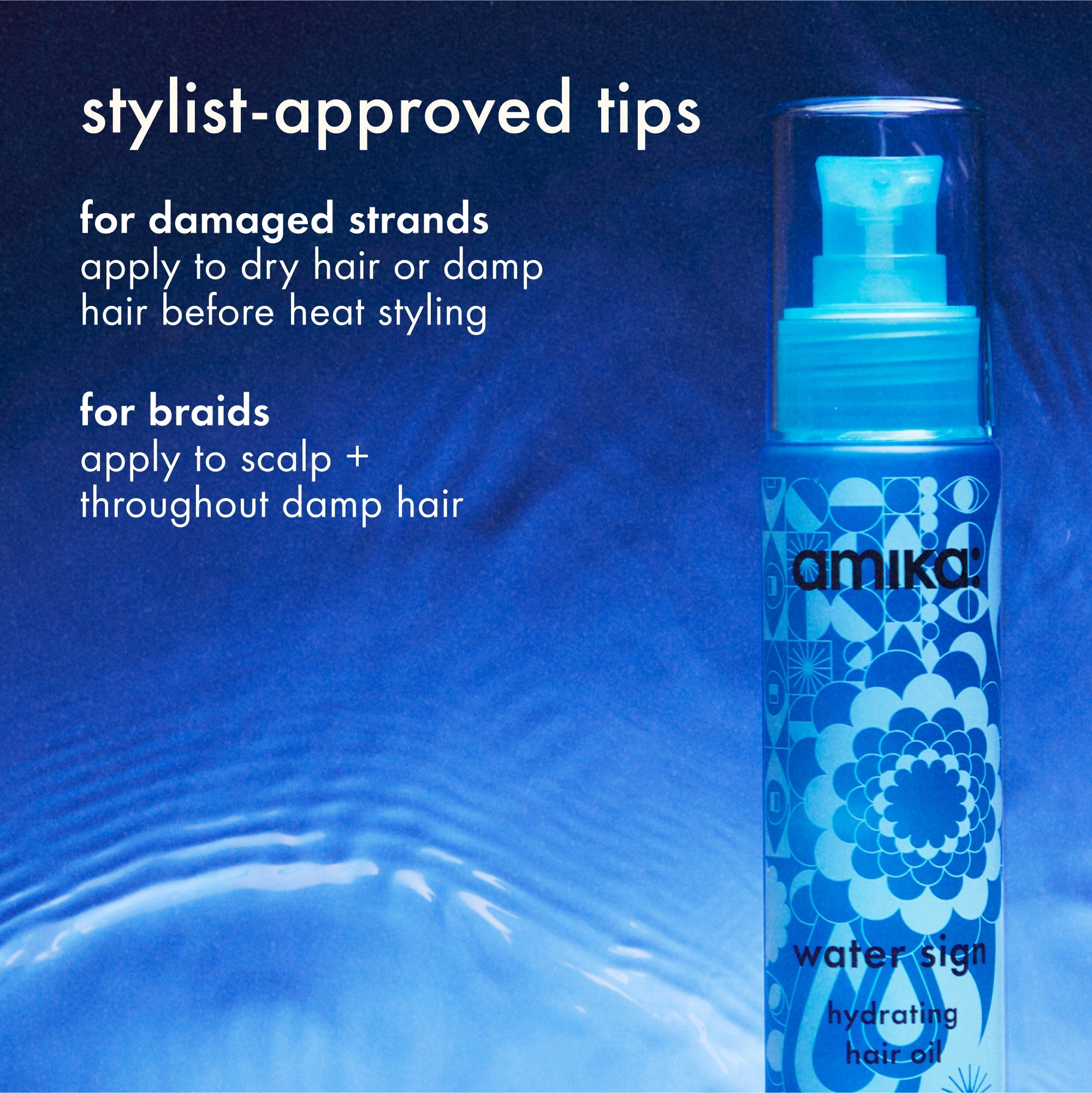 water sign | hydrating hair oil
