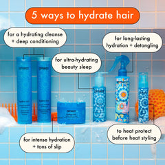 super-sized hydration set  | hydro rush intense moisture shampoo, conditioner + leave-in conditioner
