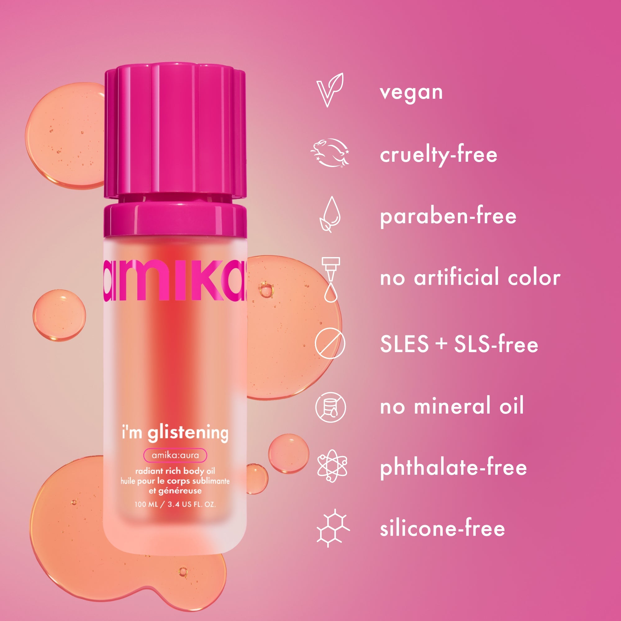 i'm glistening | radiant rich body oil
