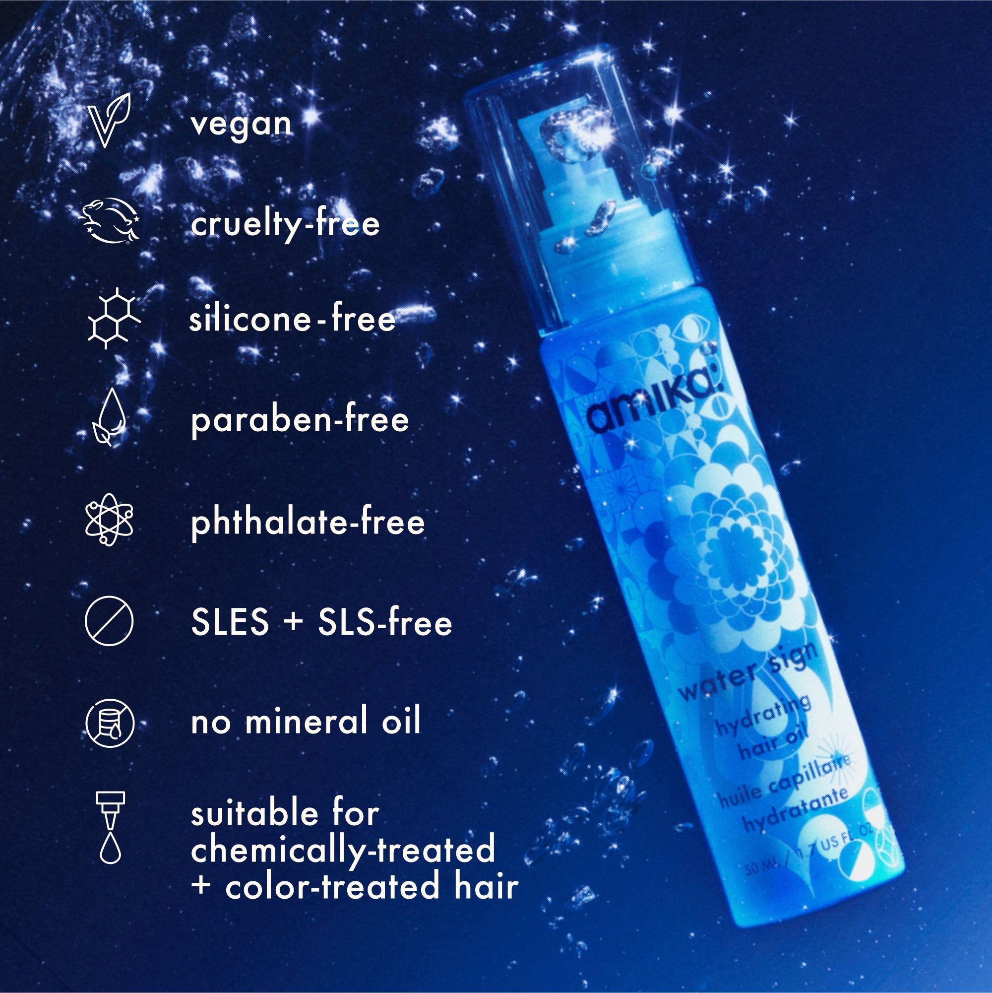 water sign | hydrating hair oil