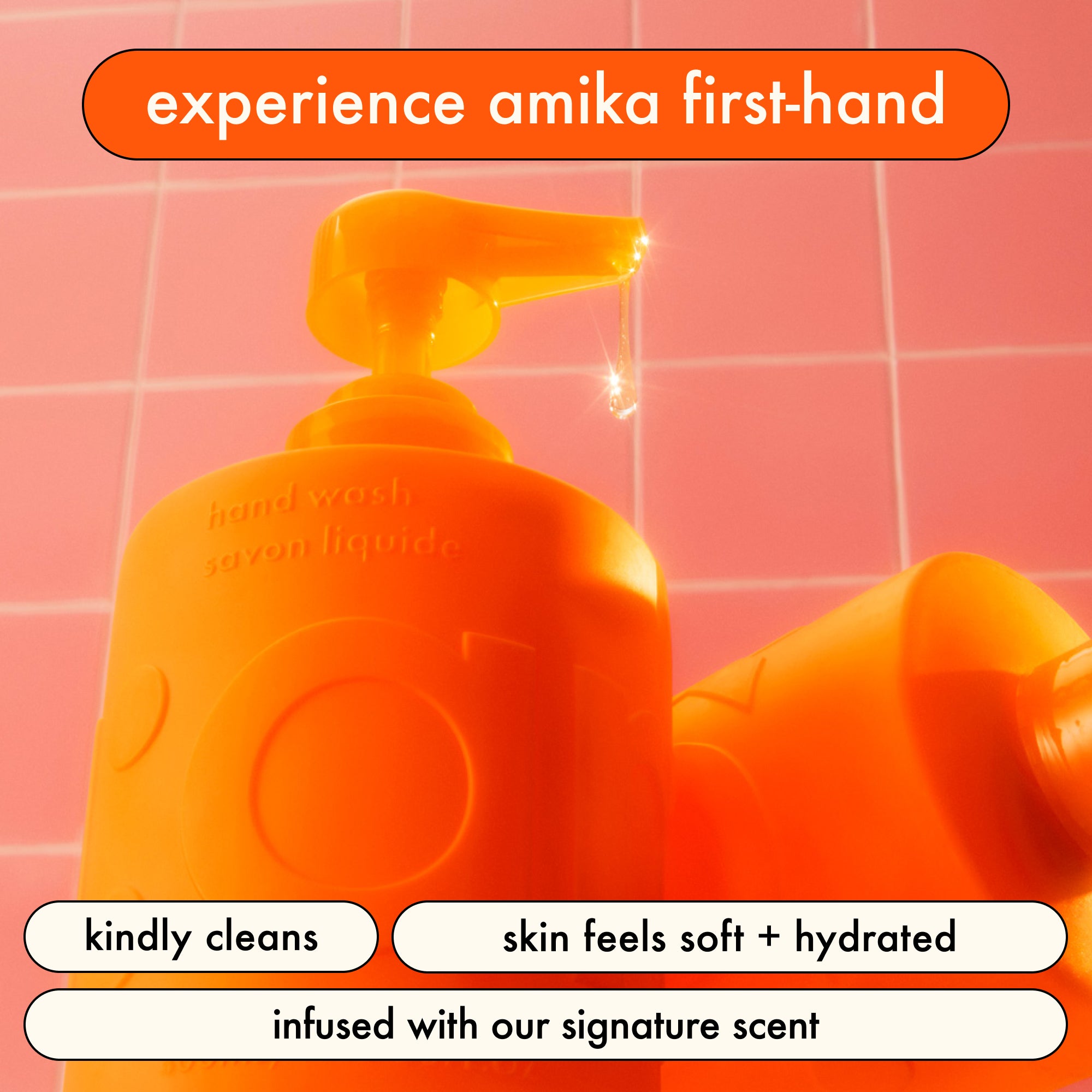 for strands + skin set | amika:aura hair + body mist + hand wash