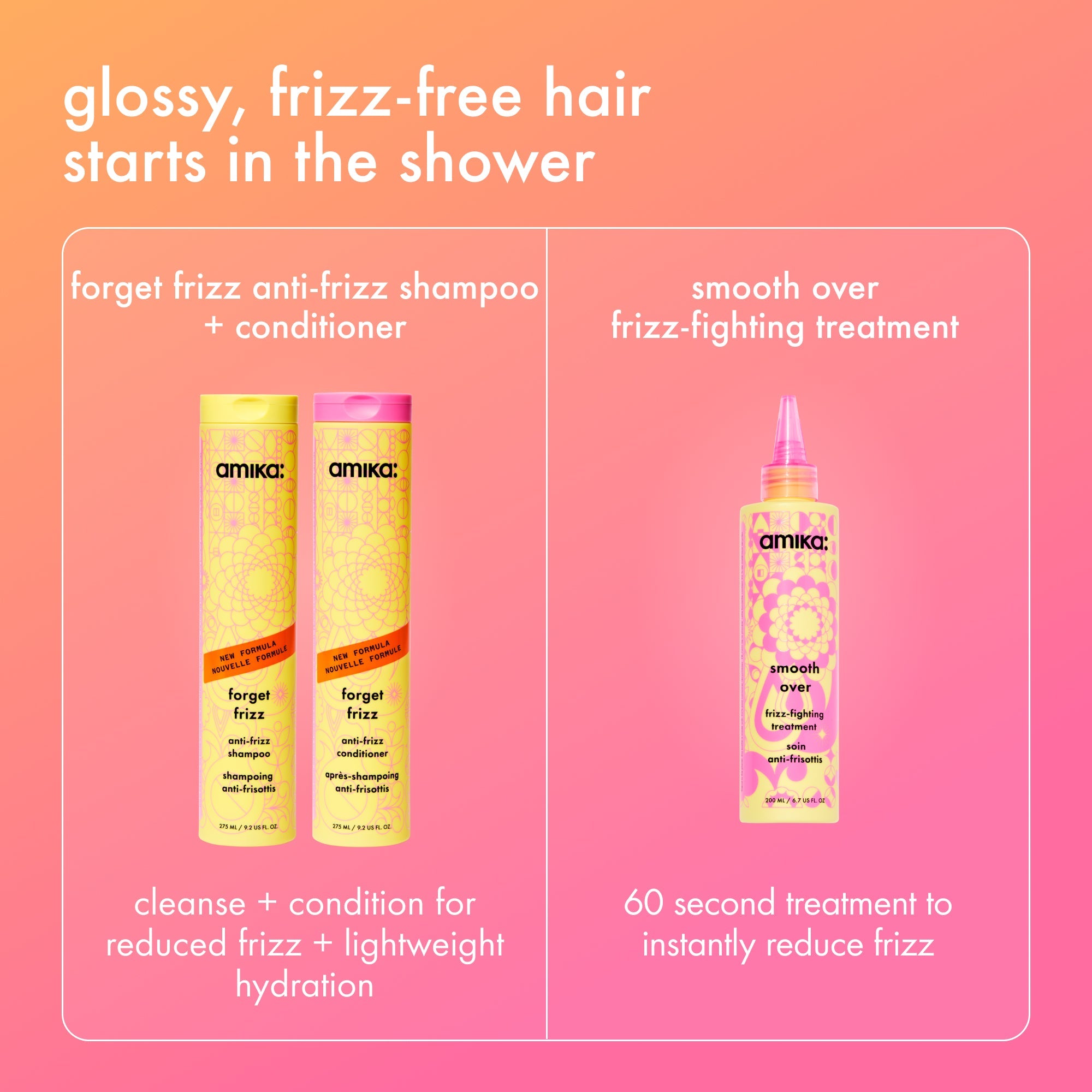 forget frizz | anti-frizz shampoo
