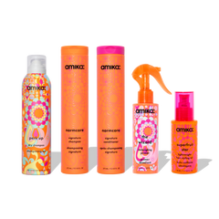 strand superheroes routine set | normcore shampoo, conditioner + superfruit star + perk up + wizard
