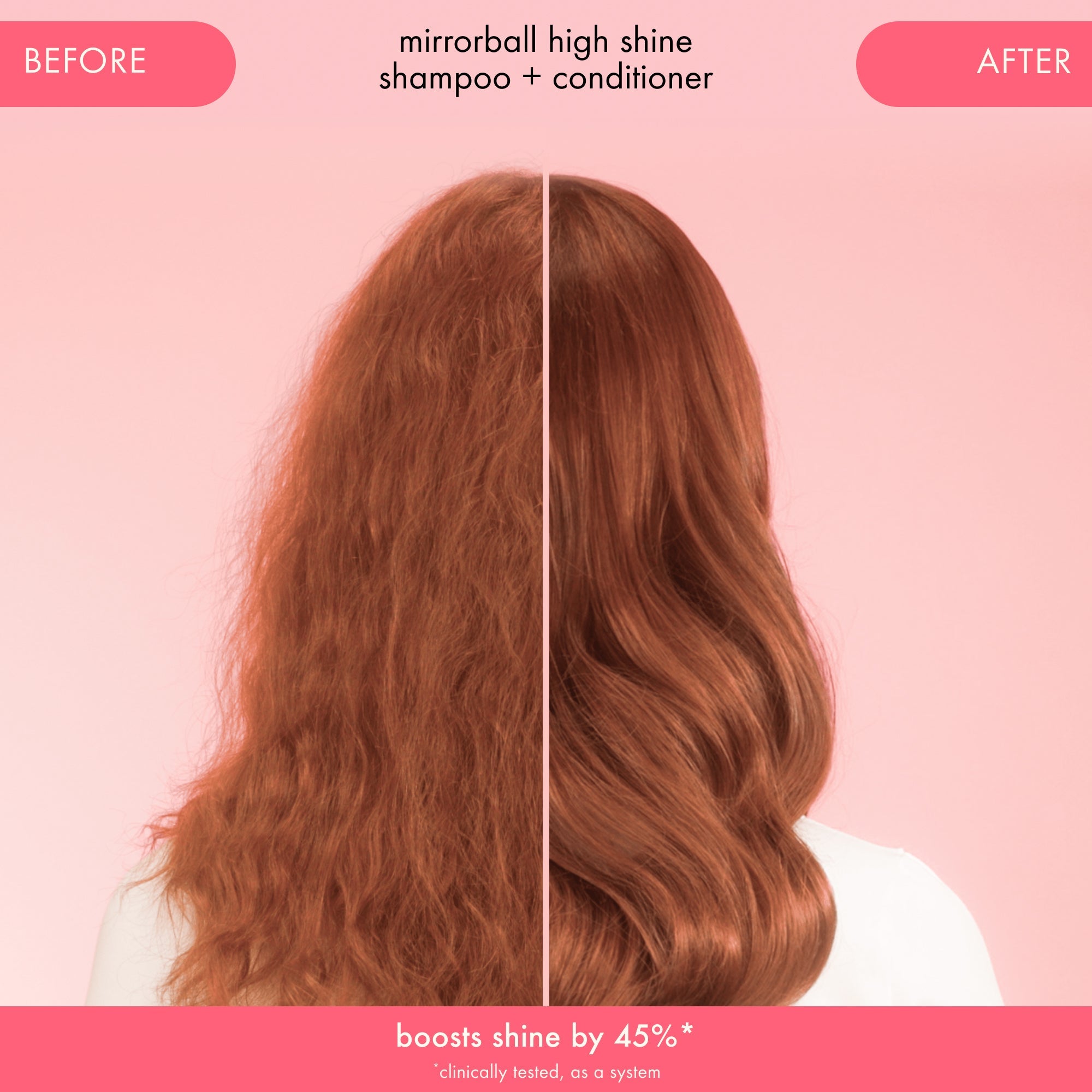 super-sized shine set | mirrorball high shine + protect antioxidant shampoo + conditioner + flash mask