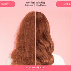 super-sized shine set | mirrorball high shine + protect antioxidant shampoo + conditioner + flash mask