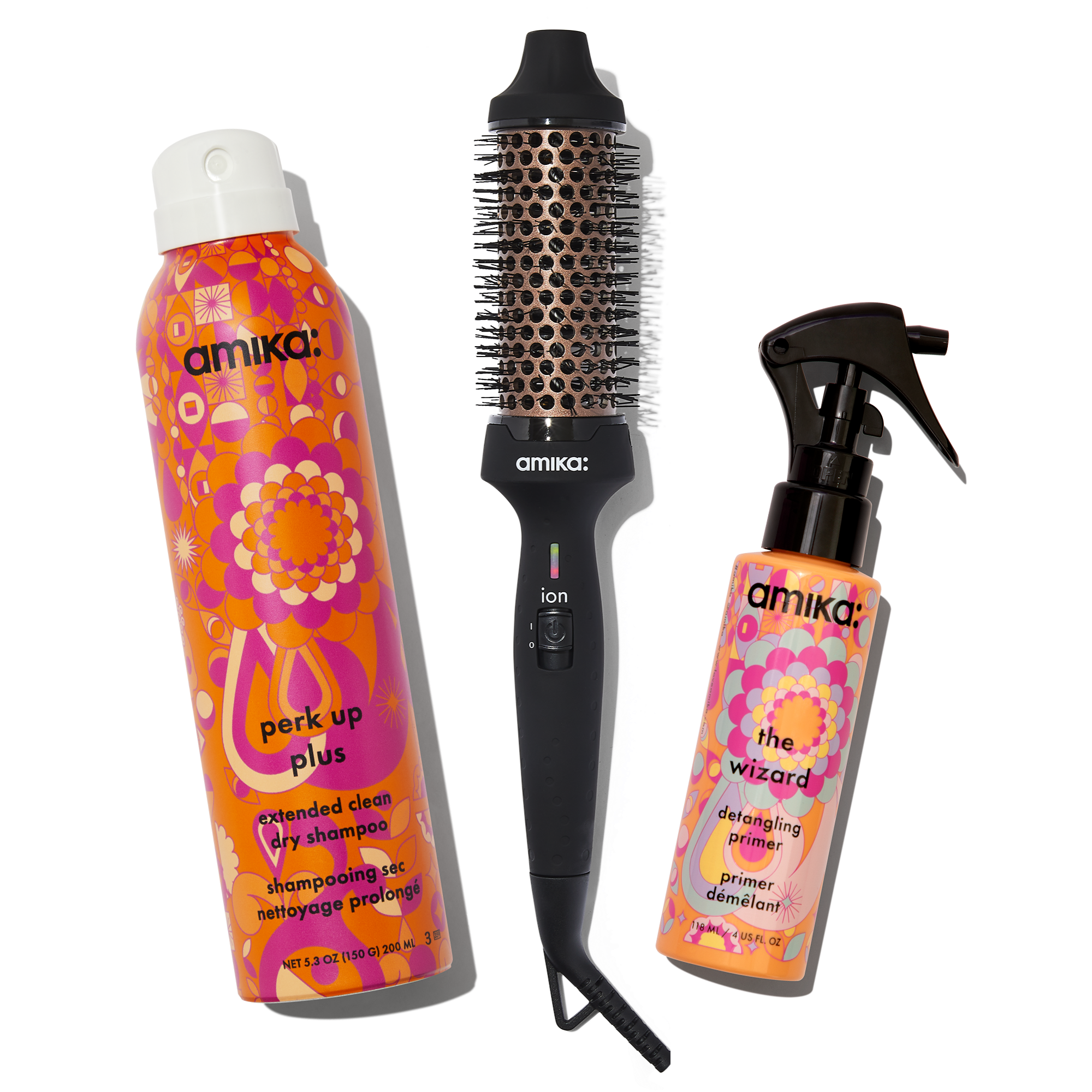 protect + extend set | wizard detangler + blowout babe thermal hairbrush