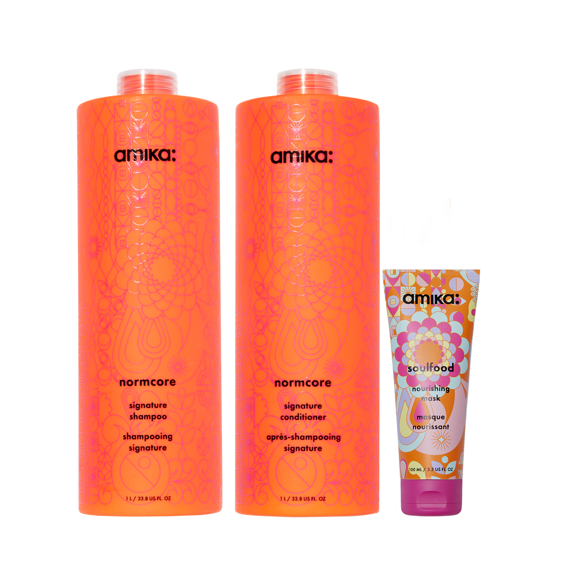 super-sized signature set | normcore shampoo and conditioner + soulfood mask