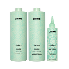 super-sized strength repair set | the kure shampoo, conditioner + multi-task treatment