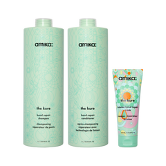 super-sized strength repair set | the kure shampoo, conditioner + mask