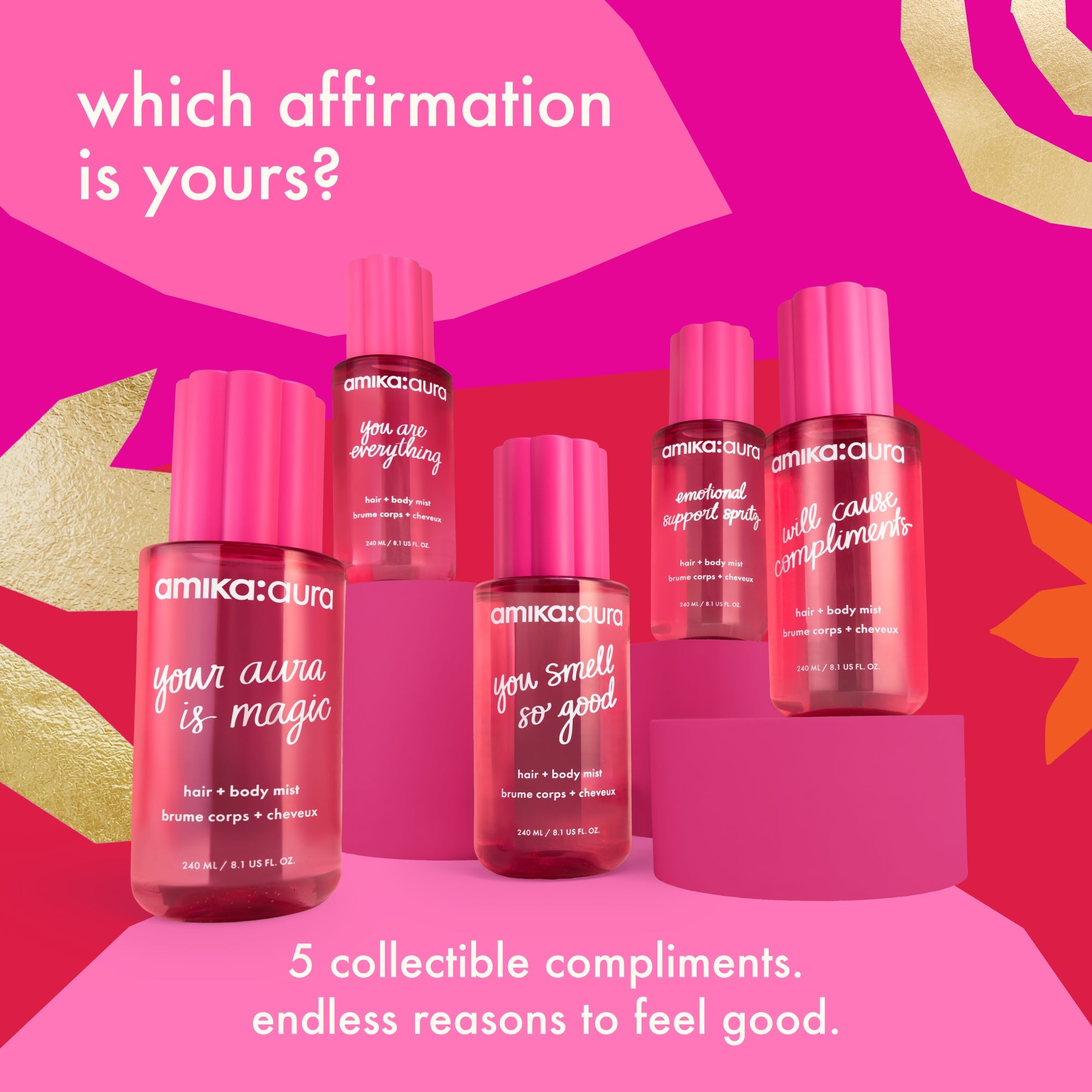 limited-edition amika:aura | hair + body mist
