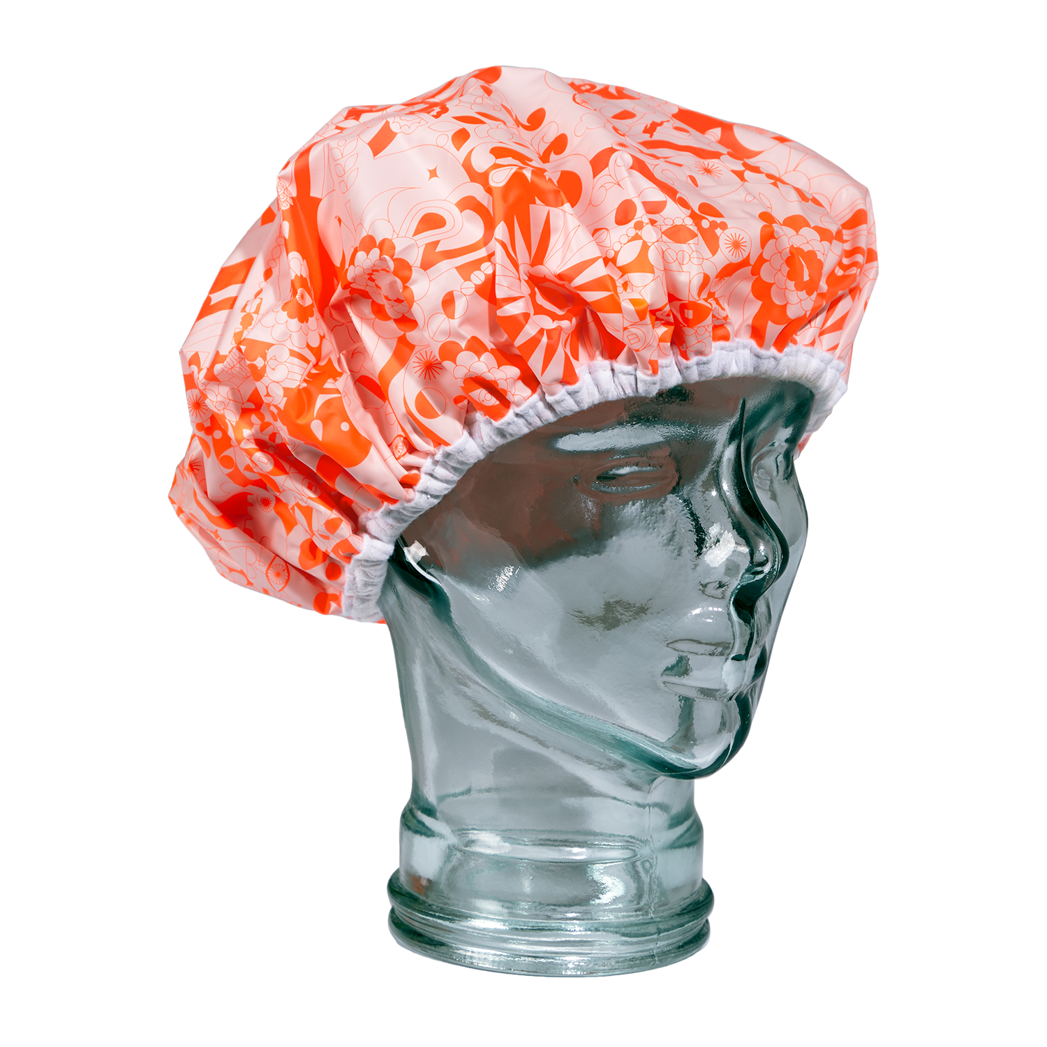 shower cap | pink signature print