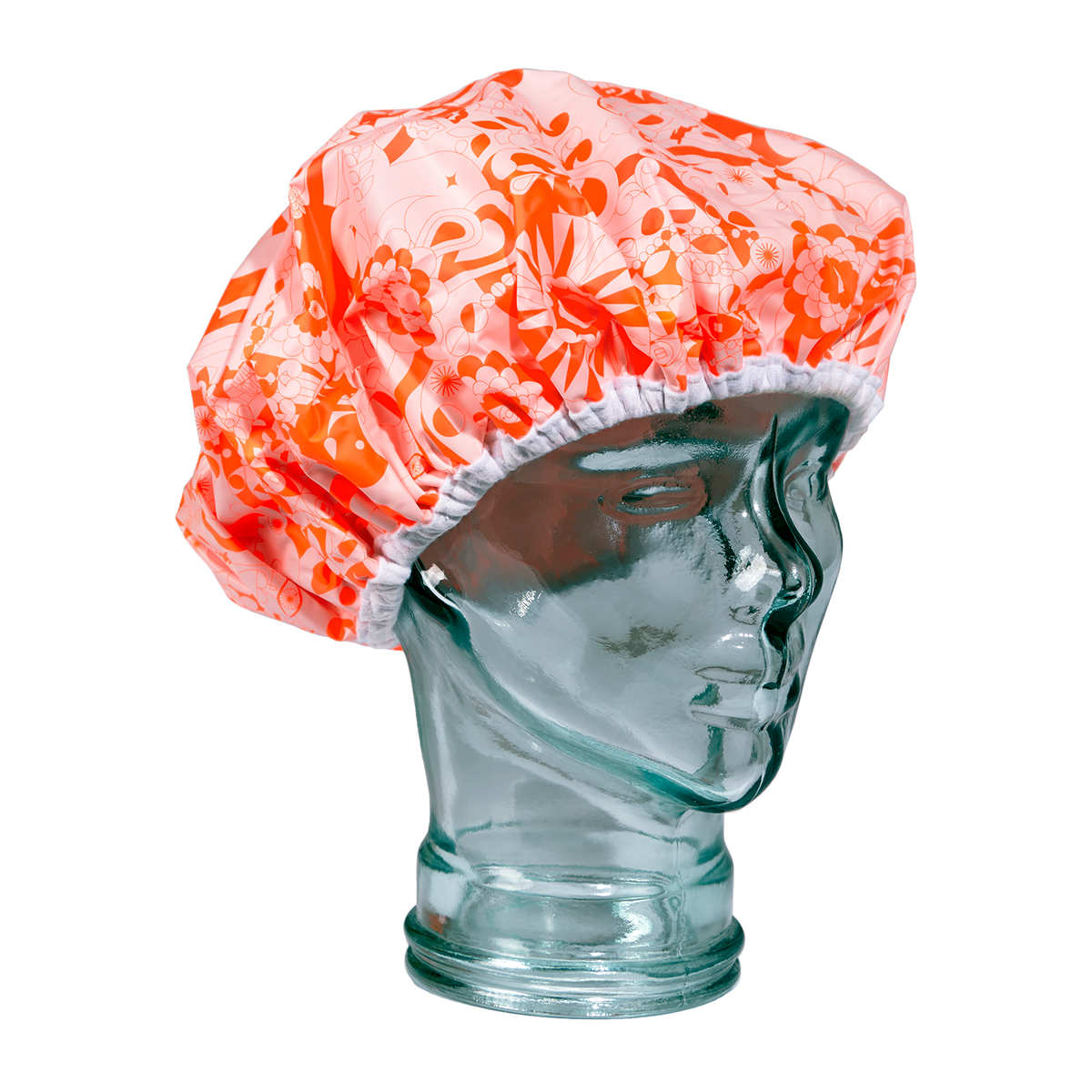 shower cap | pink signature print