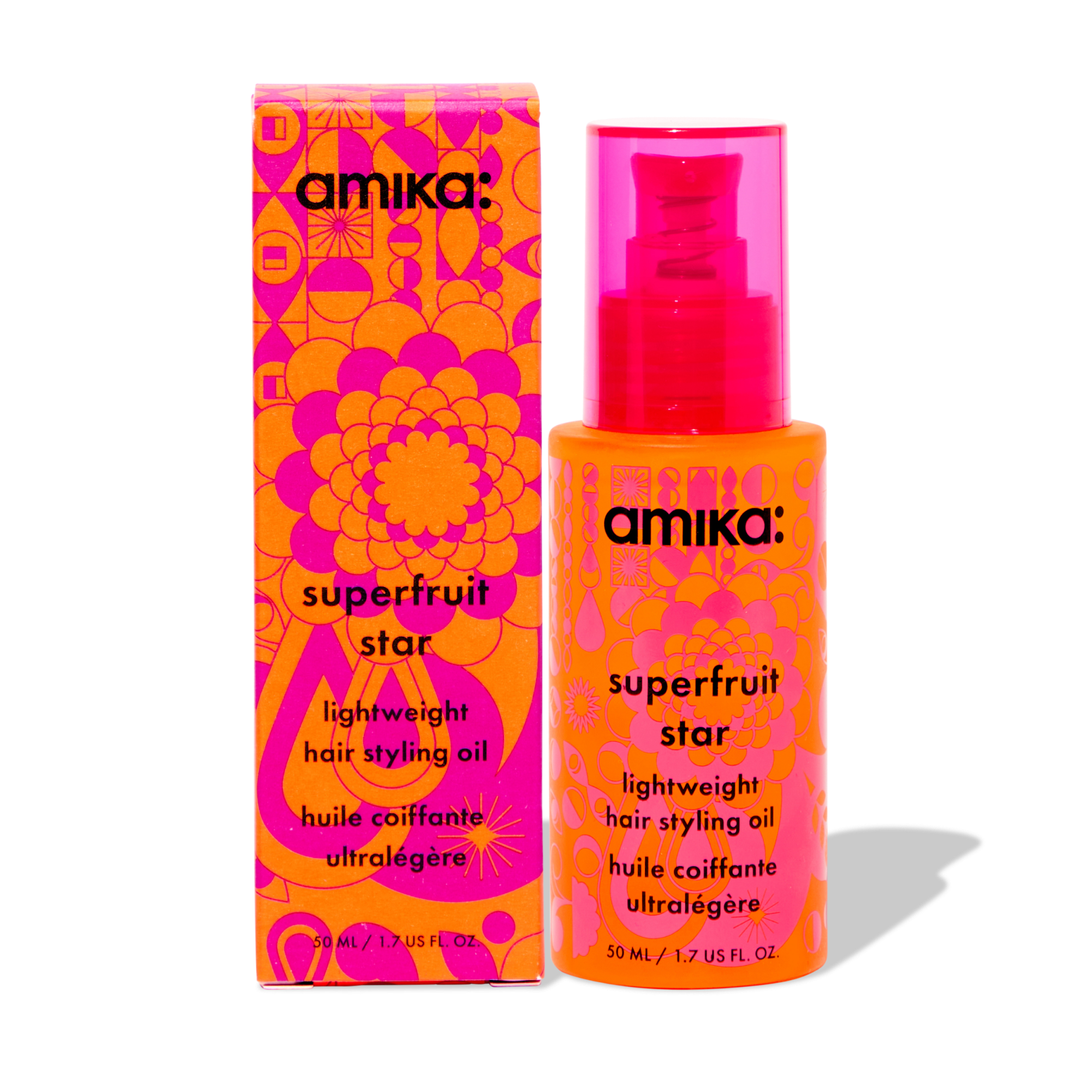 superfruit star | lightweight hair styling + heat defense oil