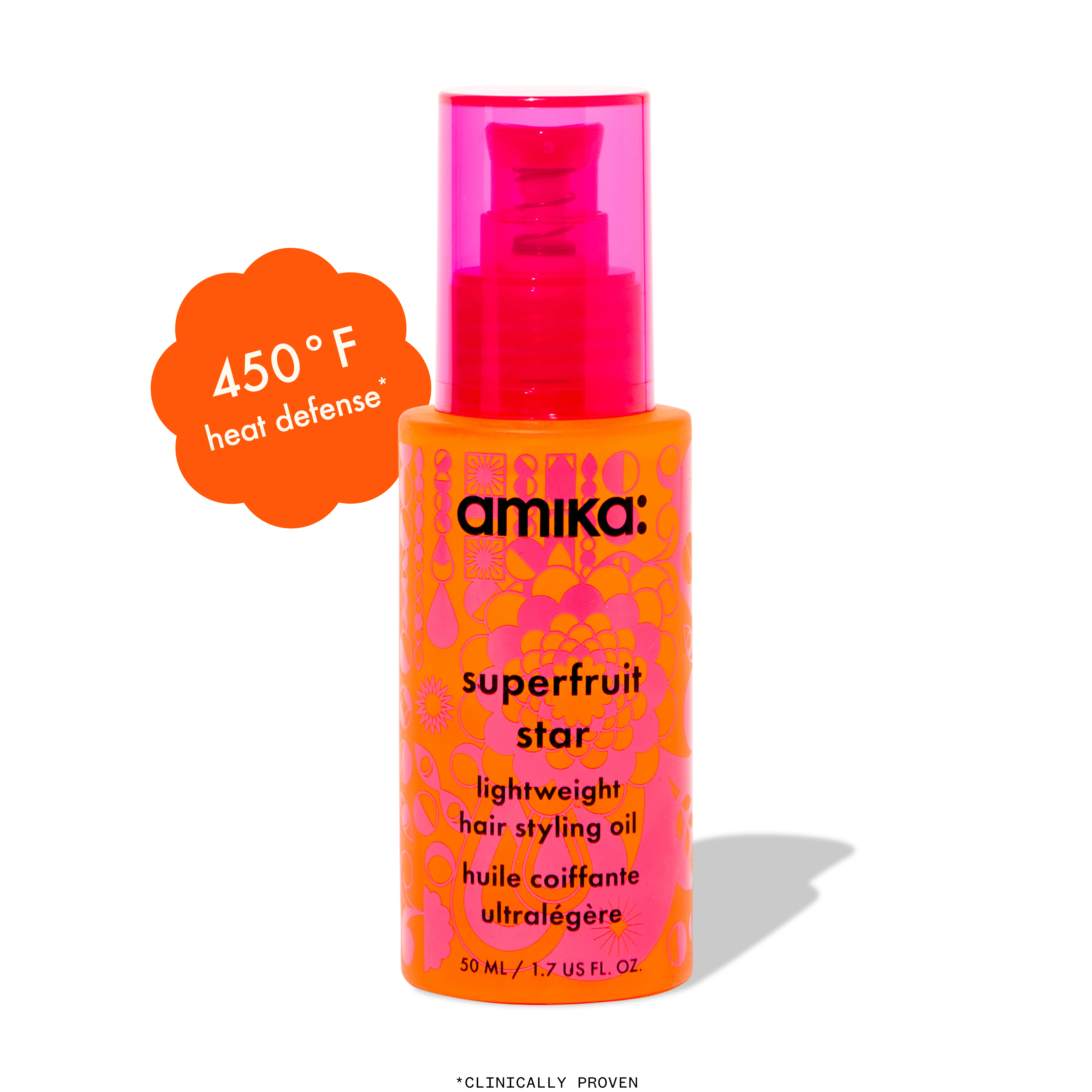 superfruit star | lightweight hair styling + heat defense oil