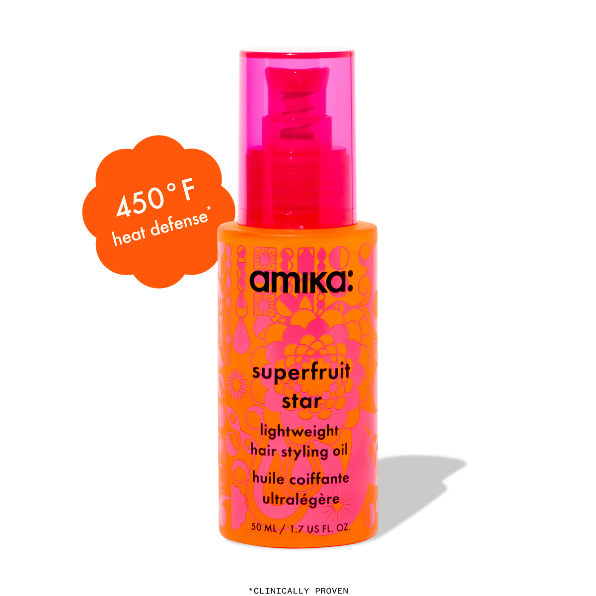 superfruit star | lightweight hair styling + heat defense oil